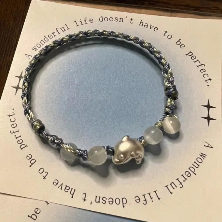 Oceanic Dolphin Charm Bracelet
