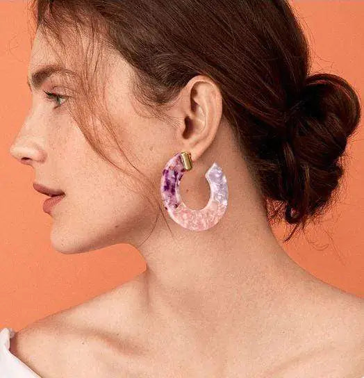 Eva - Floral Resin Hoops