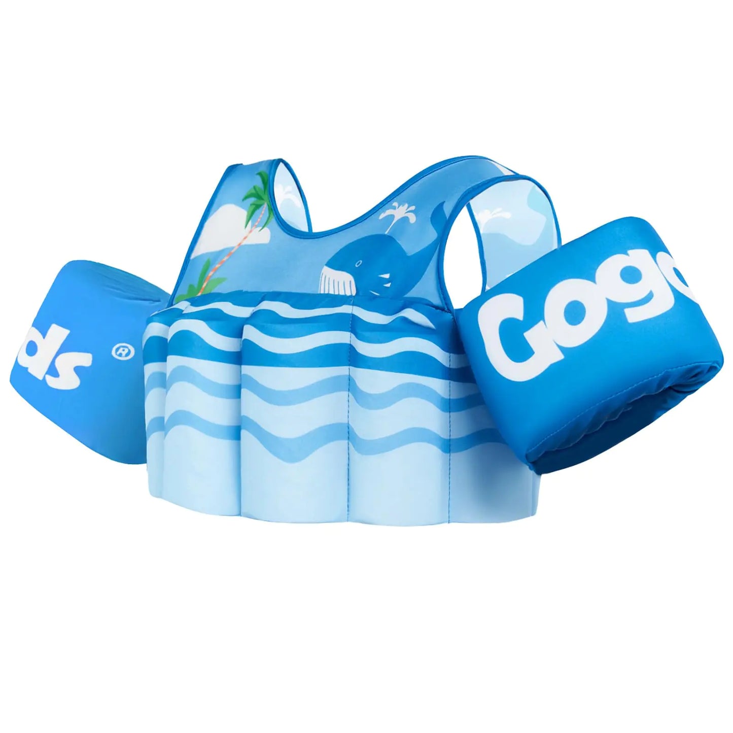 Gogokids Adjustable Toddler Swim Vest with Removable Floats