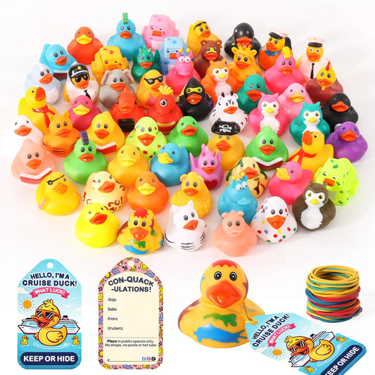 FunTime 180-Pc Cruise Rubber Duck Set with Belts & Tags