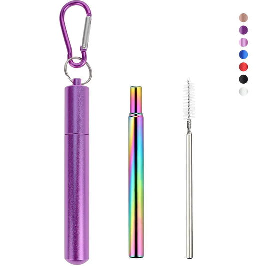 FlexiStrawz Portable Stainless Steel Set