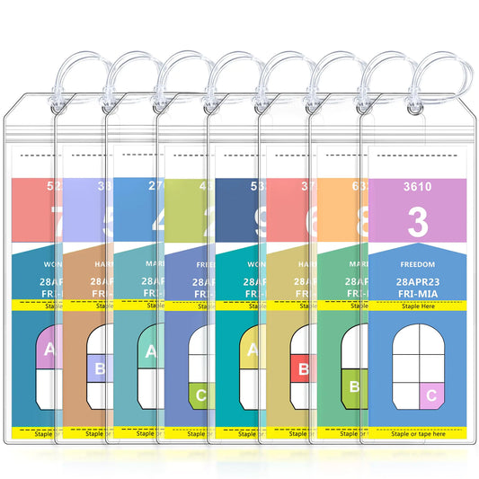 8-Set Cruise Luggage Tags for Major Lines