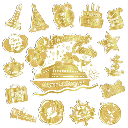 Elegant Retirement Cruise Door Magnets