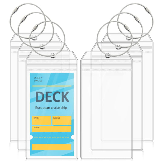 CruiseTag Pro 6-Pack: Universal Holder for Major Cruise Lines